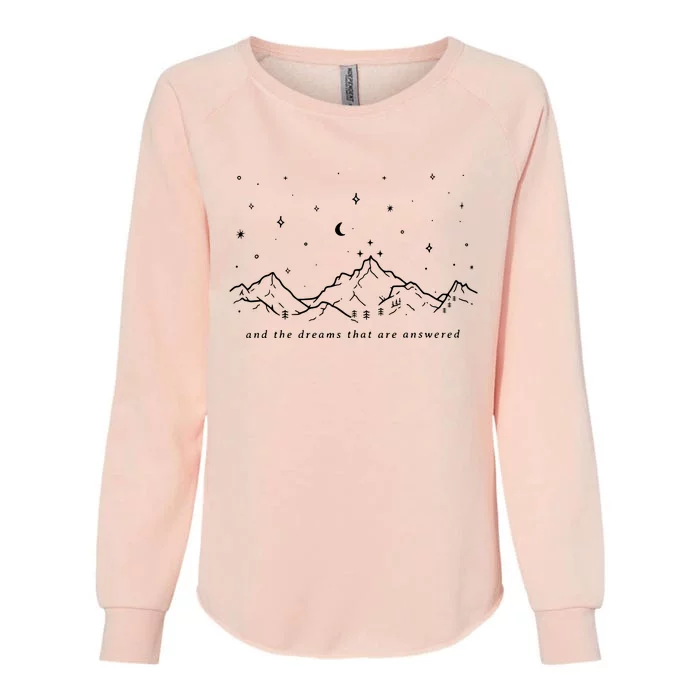 Sjm Original Design White Print To The Stars Who Listen And The Dreams Womens California Wash Sweatshirt