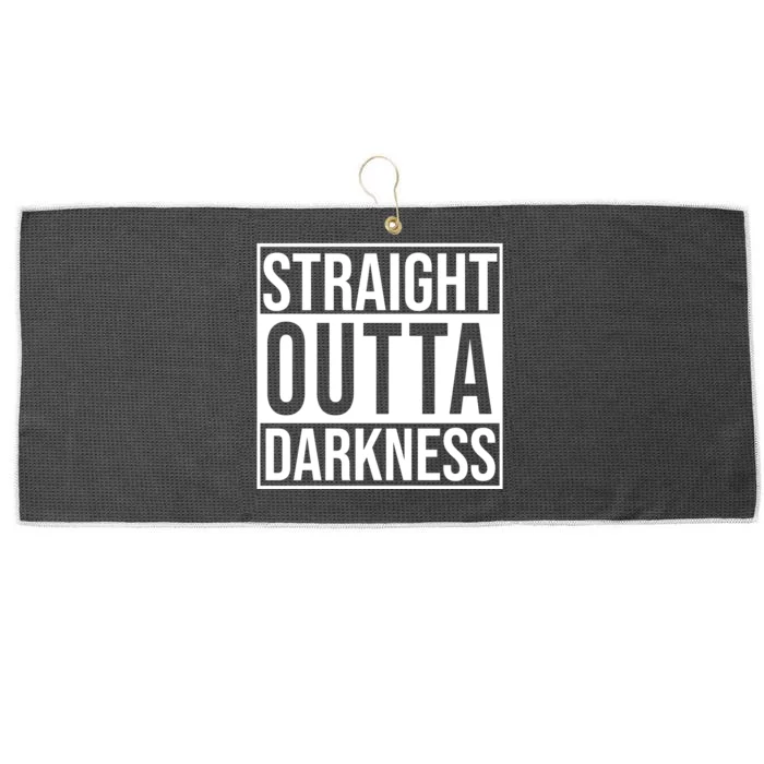 Straight Outta Darkness Large Microfiber Waffle Golf Towel