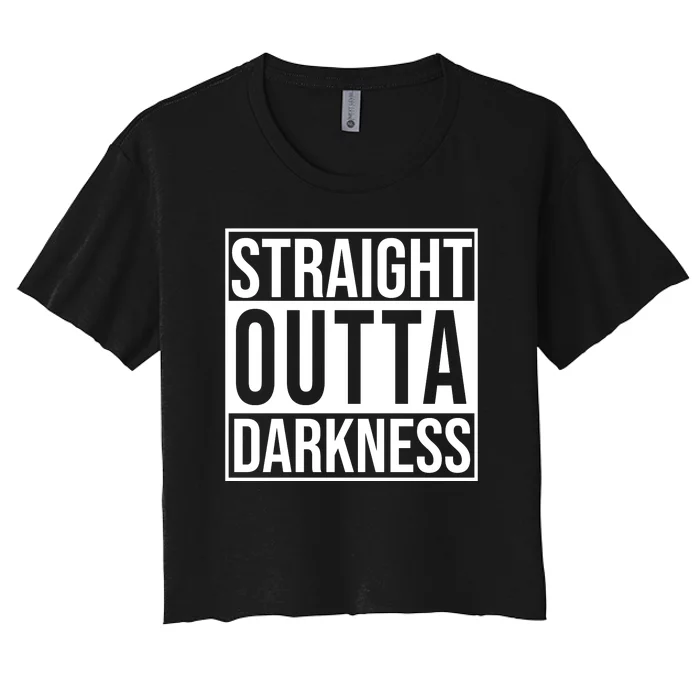 Straight Outta Darkness Women's Crop Top Tee