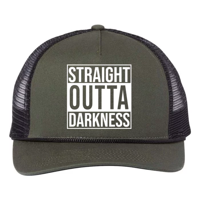 Straight Outta Darkness Retro Rope Trucker Hat Cap