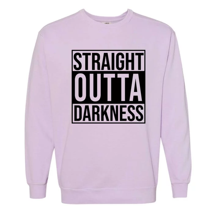 Straight Outta Darkness Garment-Dyed Sweatshirt