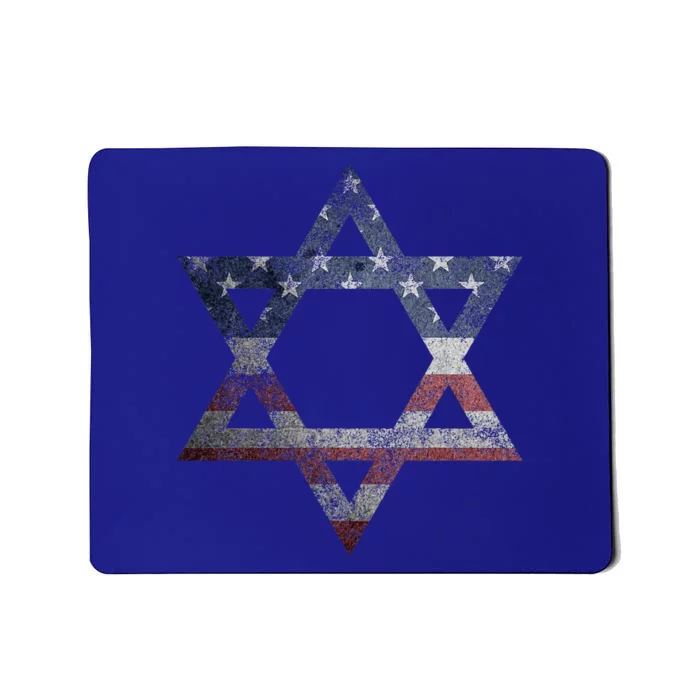 Star Of David Jews Jewish Gifts Usa American Flag Mousepad