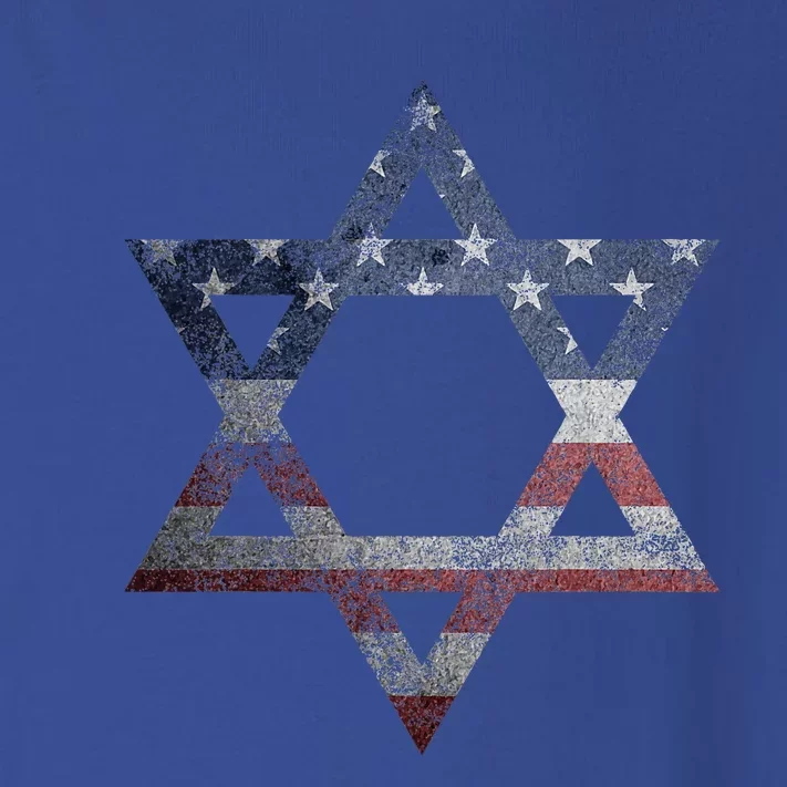 Star Of David Jews Jewish Gifts Usa American Flag Toddler Long Sleeve Shirt