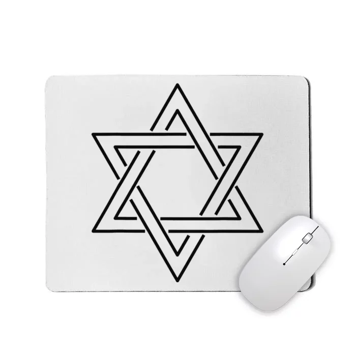 Star Of David Happy Hanukkah Gifts For Jewish Mousepad