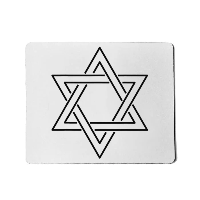 Star Of David Happy Hanukkah Gifts For Jewish Mousepad