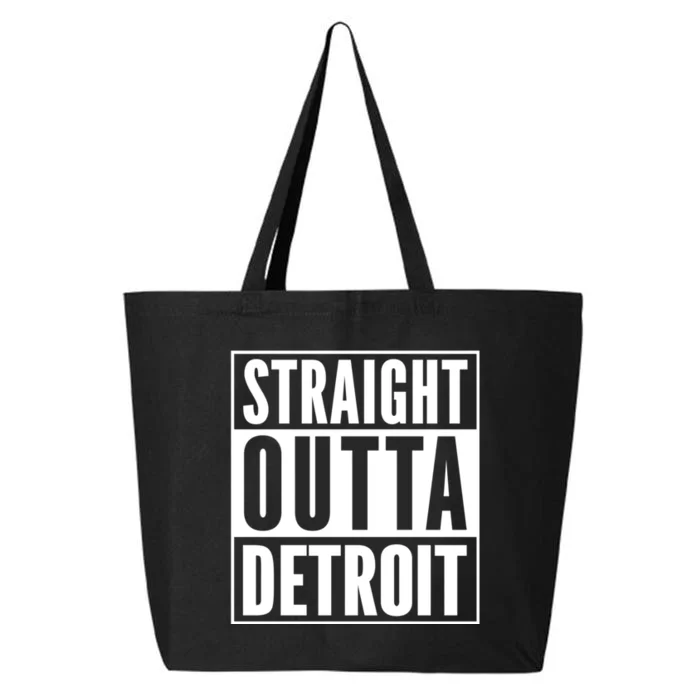 Straight Outta Detroit Vintage Detroit Souvenir Outfit 25L Jumbo Tote