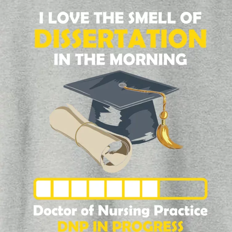 Smell Of Dissertation Doctor Of Nursing Practice Graduate Gift Women's Crop Top Tee