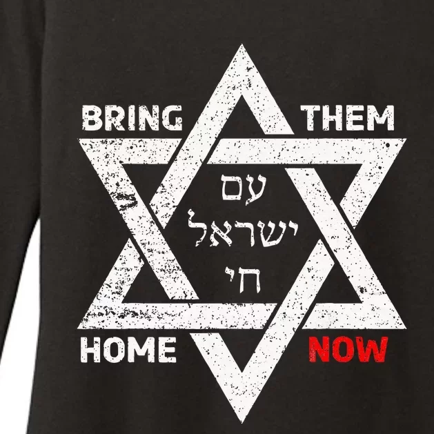 Star Of David Israel Am Yisrael Chai Bring Them Home Now Womens CVC Long Sleeve Shirt