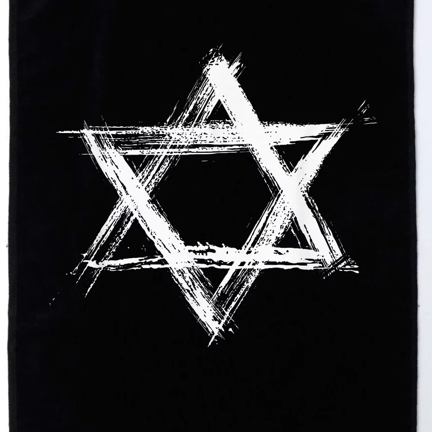 Star Of David Pride Israel Jewish Israeli Flag Brush Stroke Platinum Collection Golf Towel