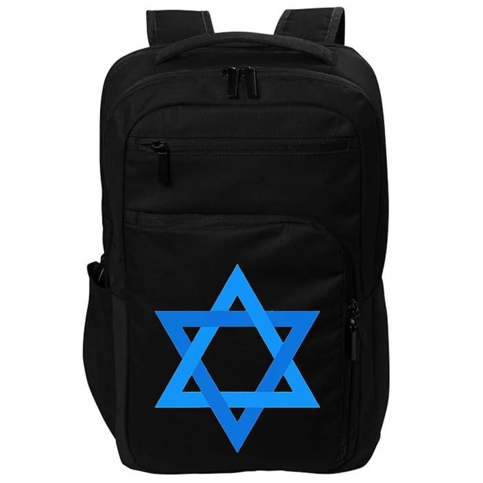 Star Of David Israel Flag Jewish Symbol Impact Tech Backpack