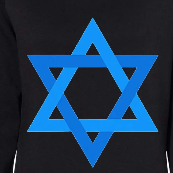 Star Of David Israel Flag Jewish Symbol Womens California Wash Sweatshirt