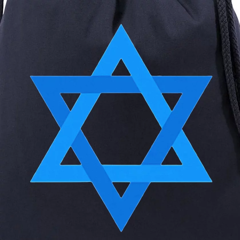 Star Of David Israel Flag Jewish Symbol Drawstring Bag