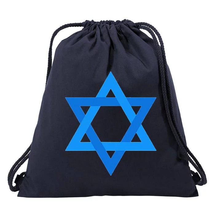 Star Of David Israel Flag Jewish Symbol Drawstring Bag