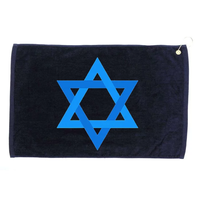 Star Of David Israel Flag Jewish Symbol Grommeted Golf Towel