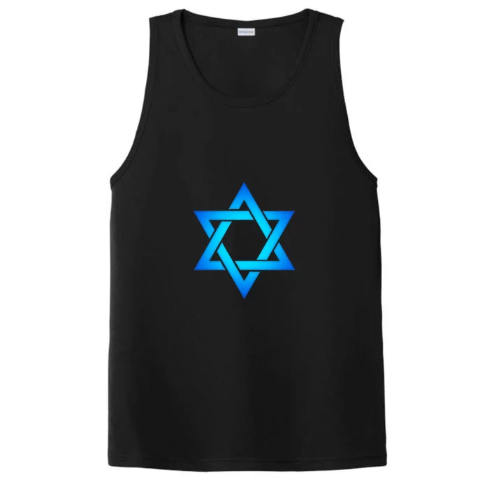 Star Of David Hexagram Judaism Seal Of Solomon Israel Performance Tank