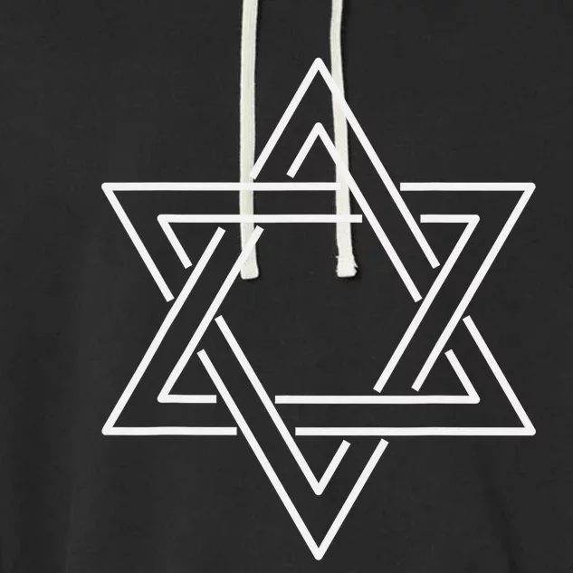 Star Of David Happy Hanukkah Gifts For Jewish Garment-Dyed Fleece Hoodie