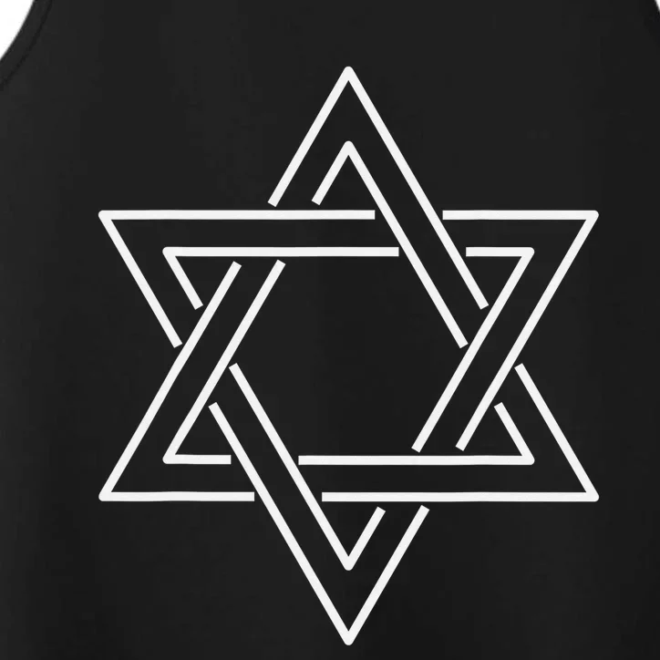 Star Of David Happy Hanukkah Gifts For Jewish Performance Tank