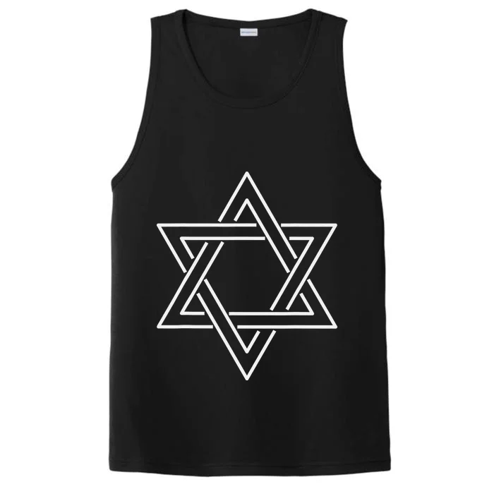 Star Of David Happy Hanukkah Gifts For Jewish Performance Tank