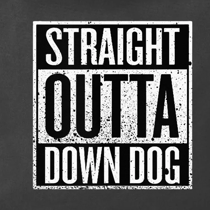 Straight Outta Down Dog Yoga Zip Tote Bag