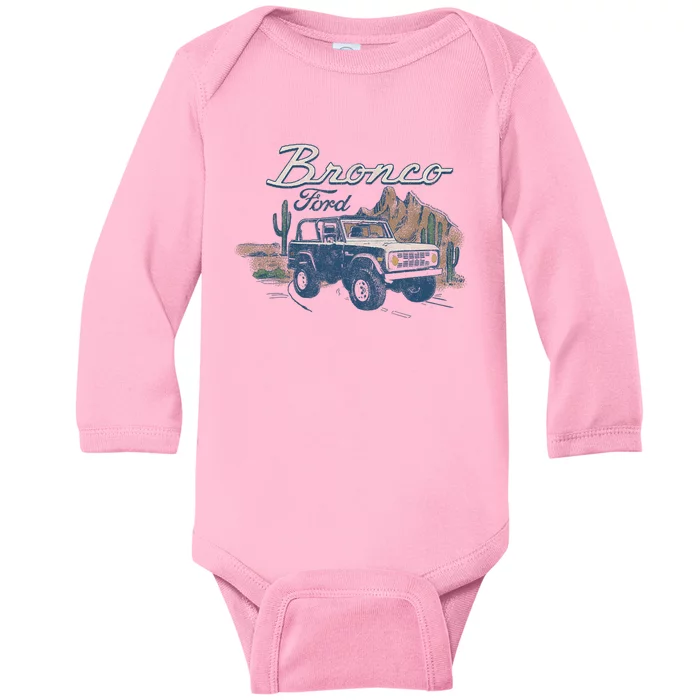 Suv Outdoor Desert Landscape Baby Long Sleeve Bodysuit