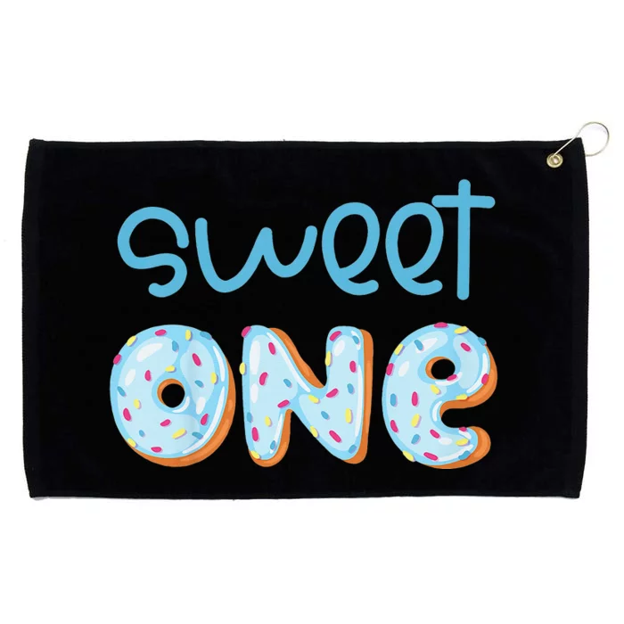 Sweet One Donut 1st Birthday Party Son Turning One Grommeted Golf Towel