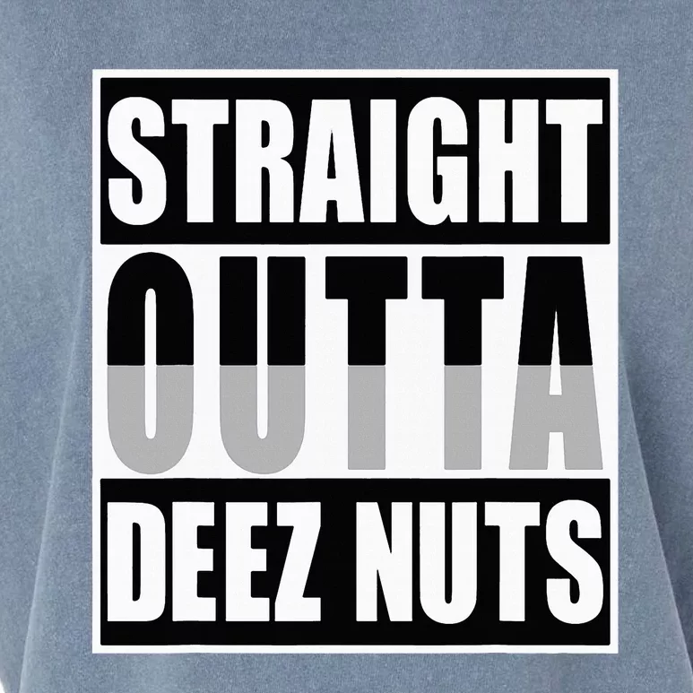 Straight Outta Deez Nuts Funny Deez Nuts Nutcracker Garment-Dyed Women's Muscle Tee