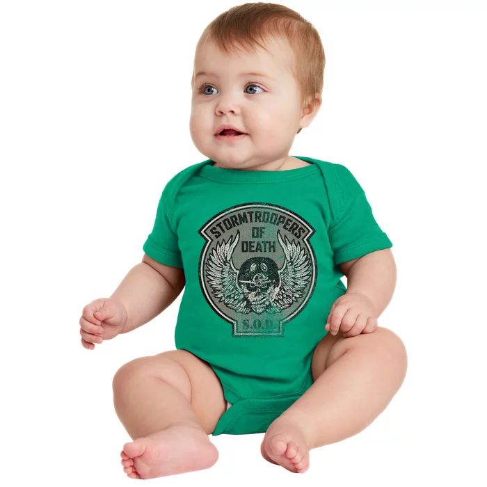 Stormtroopers Of Death Skull & Wings Baby Bodysuit