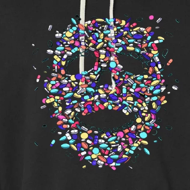 Skull On Drugs Garment-Dyed Fleece Hoodie