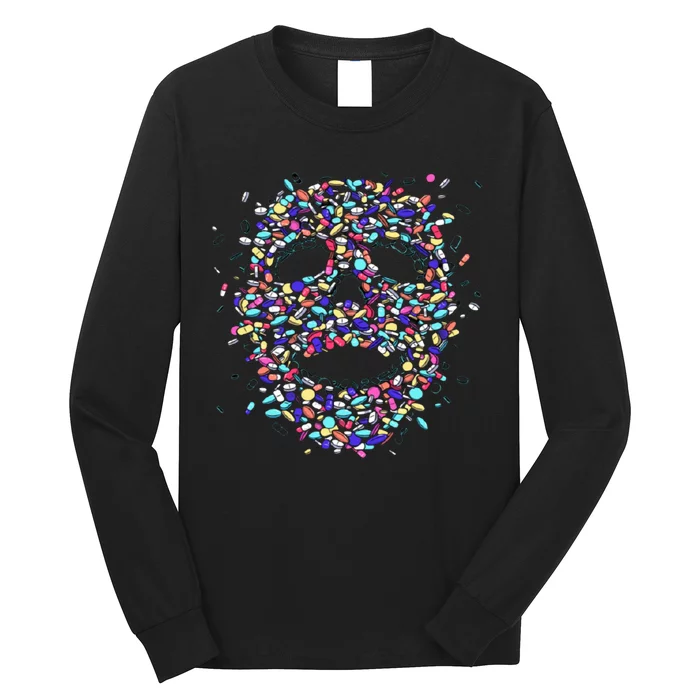 Skull On Drugs Long Sleeve Shirt