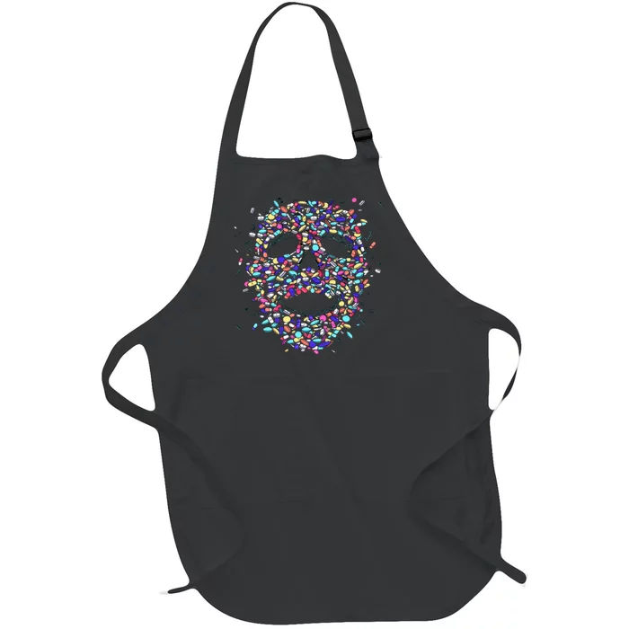 Skull On Drugs Full-Length Apron With Pocket