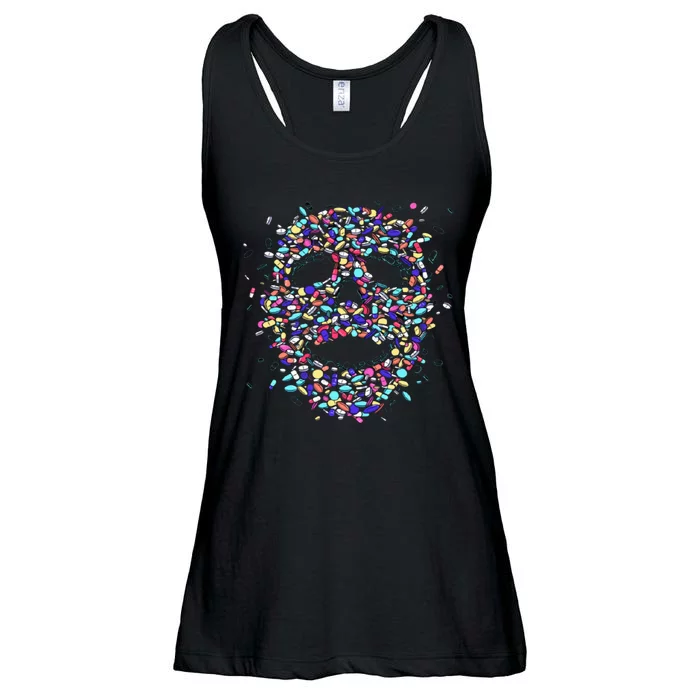 Skull On Drugs Ladies Essential Flowy Tank