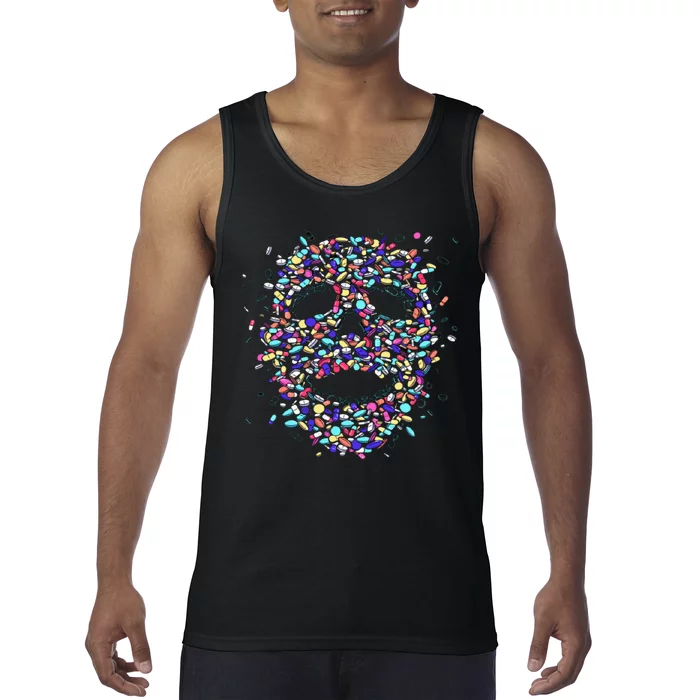 Skull On Drugs Tank Top