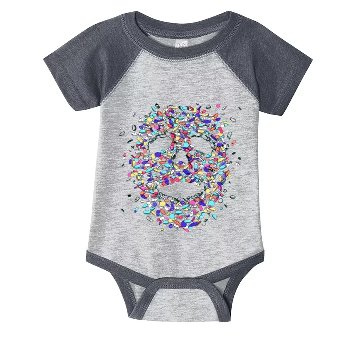 Skull On Drugs Infant Baby Jersey Bodysuit