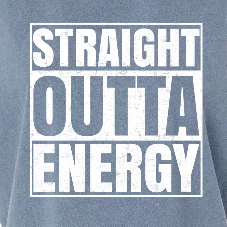 Straight Outta Energy Funny Teacher Appreciation Gift Garment-Dyed Women's Muscle Tee