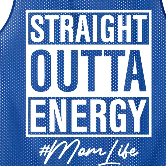 Straight Outta Energy Mom Life Cool Gift Mesh Reversible Basketball Jersey Tank