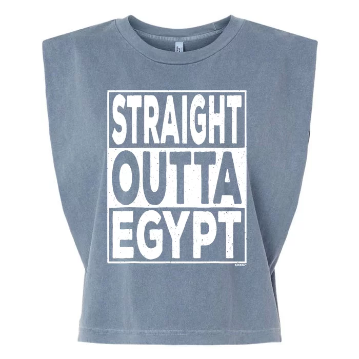 Straight Outta Egypt Funny Passover Seder Garment-Dyed Women's Muscle Tee