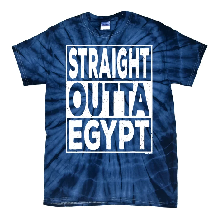 Straight Outta Egypt Funny Passover Seder Tie-Dye T-Shirt