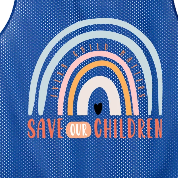 Save Our End Trafficking Awareness Gift Mesh Reversible Basketball Jersey Tank