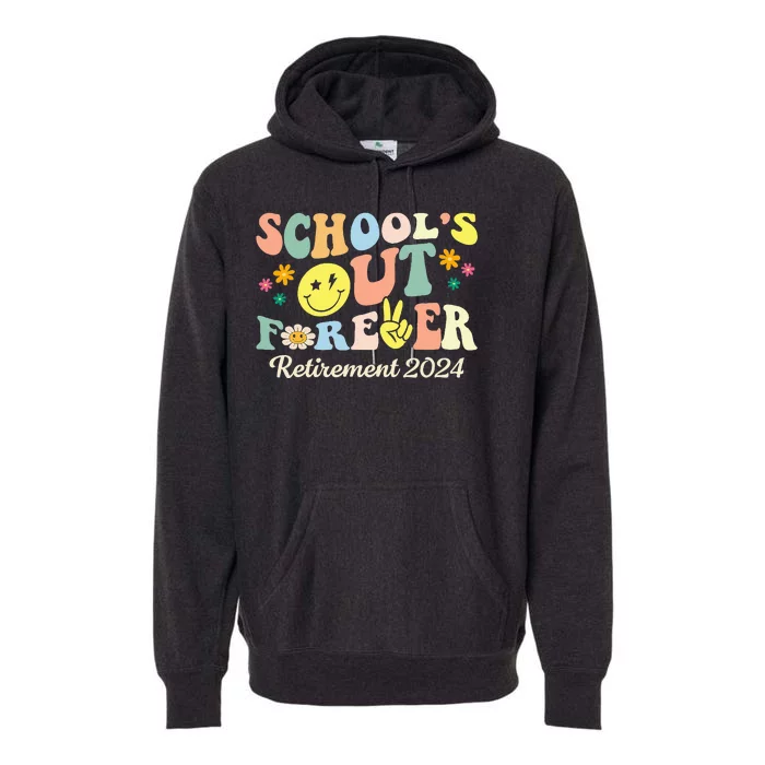 Schools Out Ever S Retired Teacher Retirement 2024 .Png Premium Hoodie