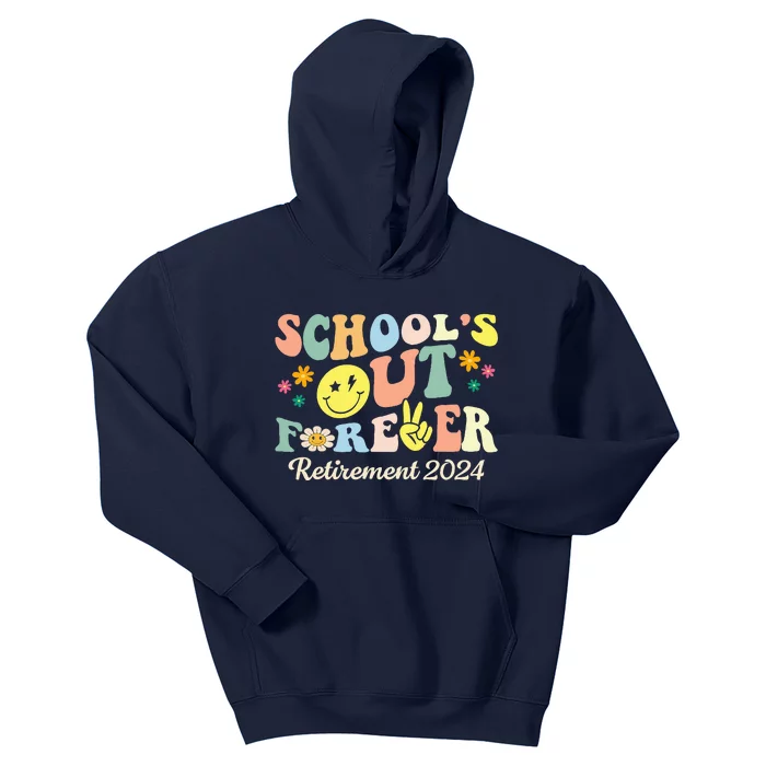 Schools Out Ever S Retired Teacher Retirement 2024 .Png Kids Hoodie