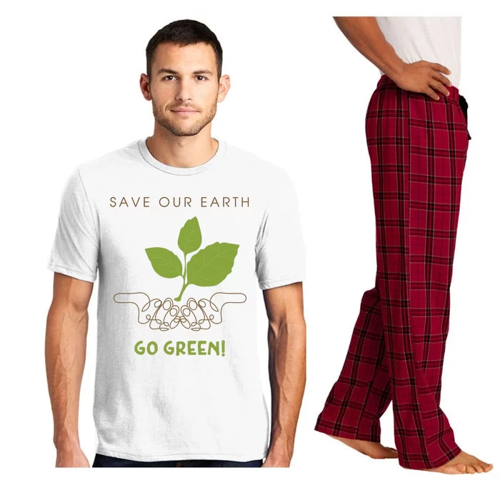 Save Our Earth Go Green Earth Day Pajama Set