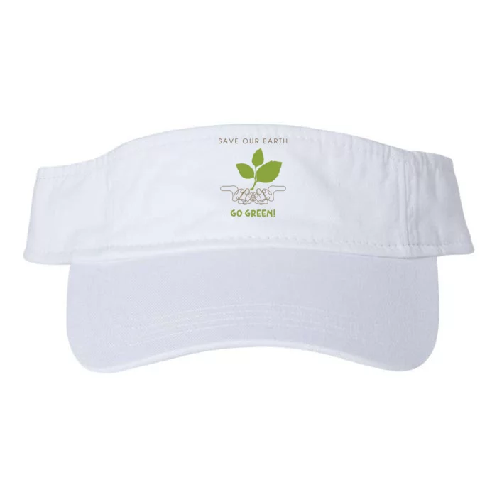 Save Our Earth Go Green Earth Day Valucap Bio-Washed Visor