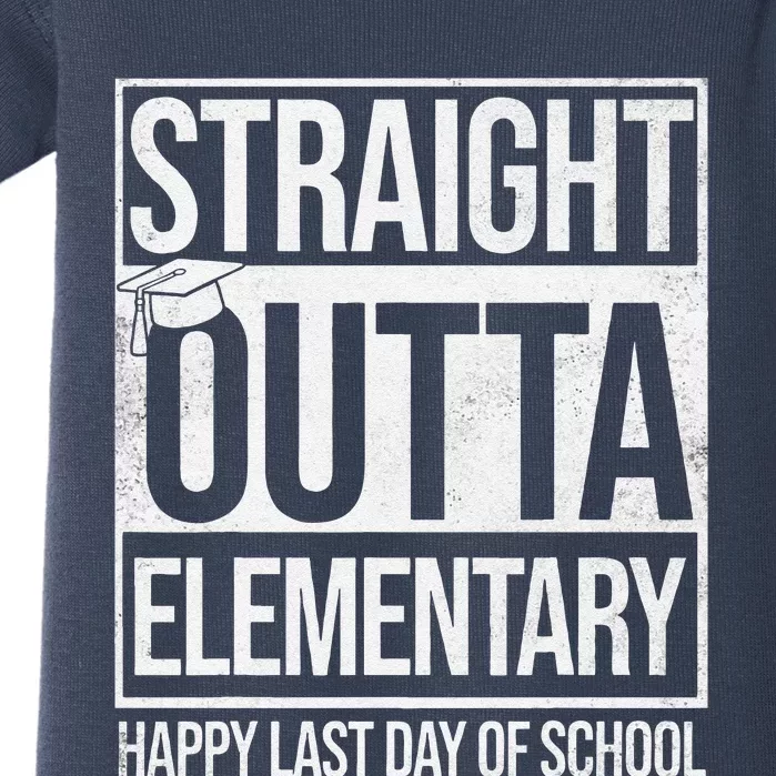 Straight Outta Elementary Graduation Last Day Of School Baby Bodysuit