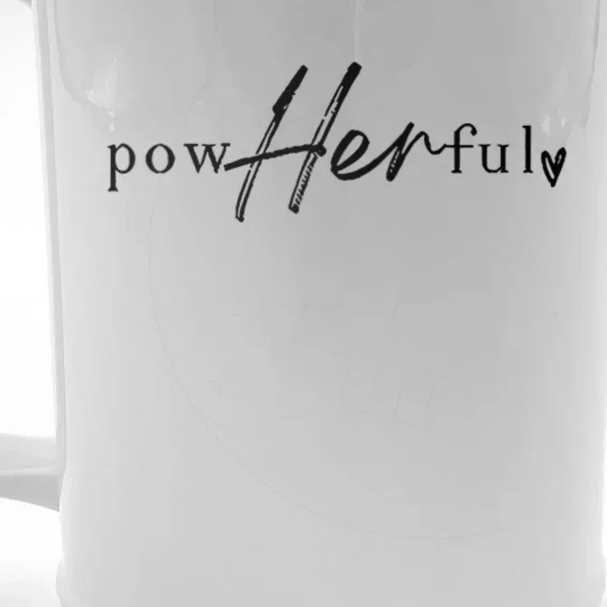 She Overcame Everything That Was Meant To Destroy Her Front & Back Beer Stein