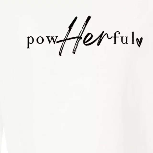 She Overcame Everything That Was Meant To Destroy Her Front & Back Cropped Pullover Crew