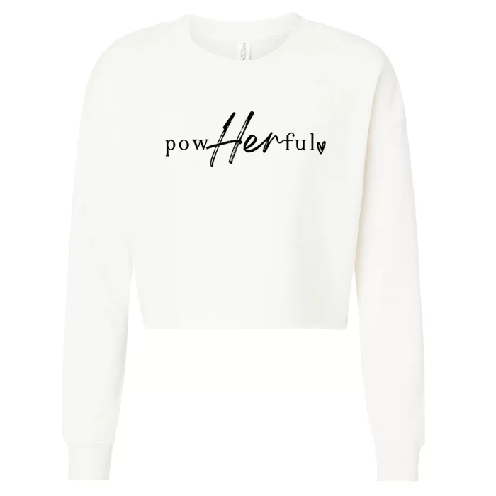 She Overcame Everything That Was Meant To Destroy Her Front & Back Cropped Pullover Crew