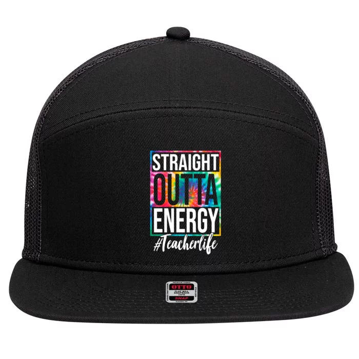 Straight Outta Energy Teacher Life Summer 7 Panel Mesh Trucker Snapback Hat