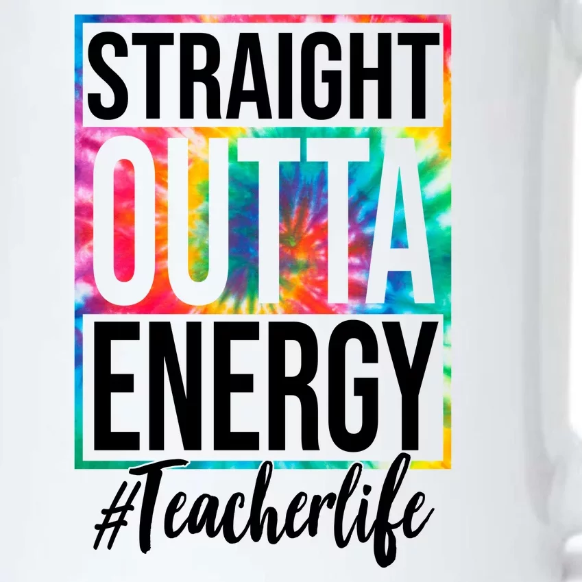 Straight Outta Energy Teacher Life Summer Black Color Changing Mug