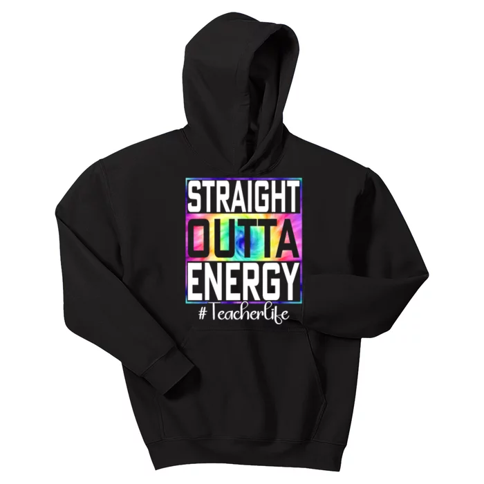 Straight Outta Energy Teacher Life Gifts Funny Kids Hoodie