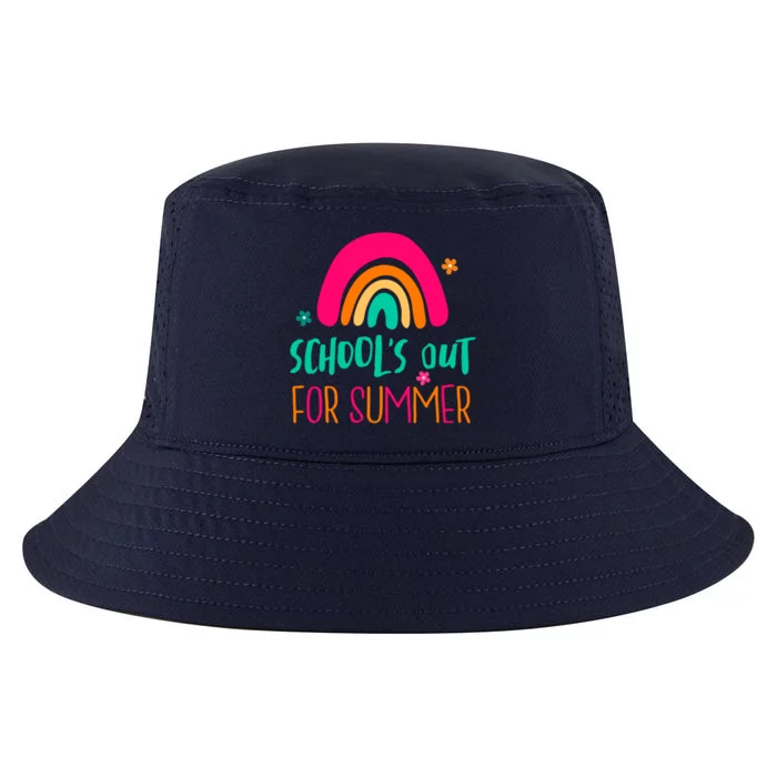 Schools Out For Summer Cute Rainbow Cool Comfort Performance Bucket Hat